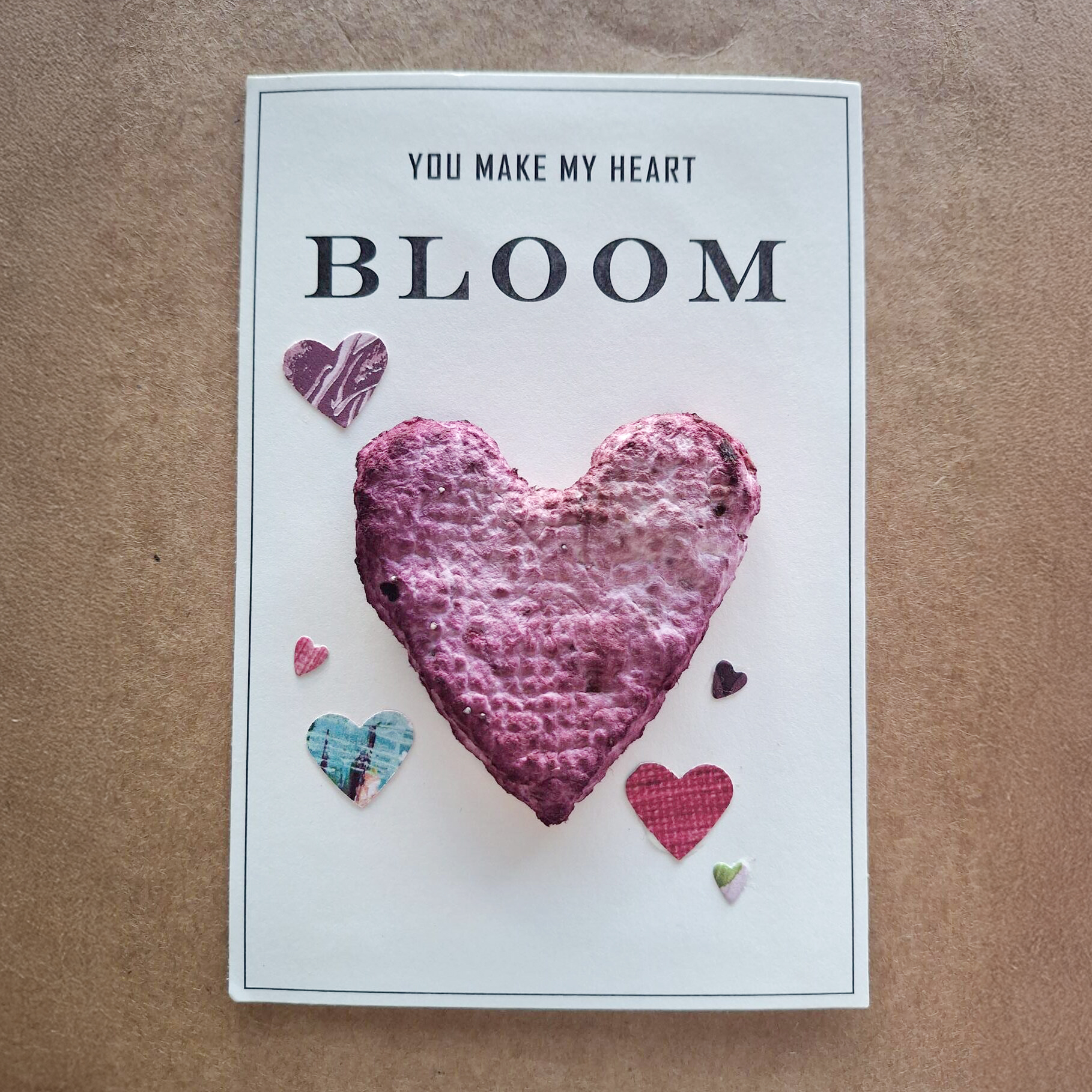 Flower Seed Paper Hearts
