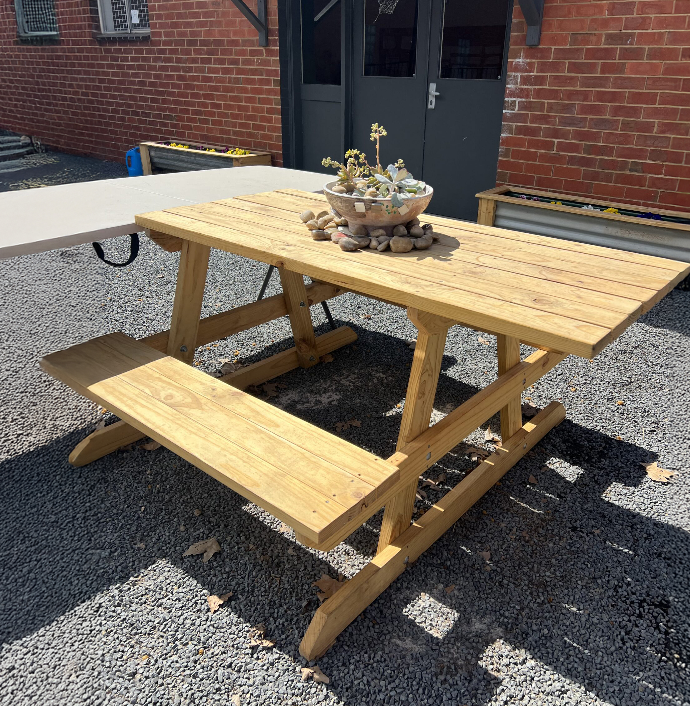 Custom Table and Bench Set